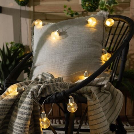 Ghirlanda di Lampadine LED Solare Galilei 2m  3000K Bianco Caldo