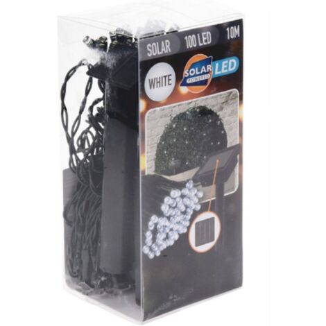 Ghirlanda di Luci LED Lifetime 10 m Bianco Freddo Solare