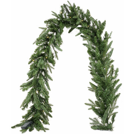 Ghirlanda di Natale Artificiale 1,9m 200 Aghi Vanzetti Verde