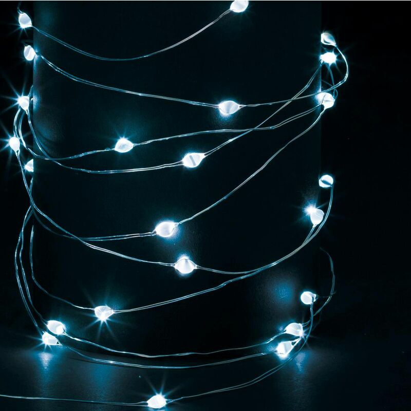 Image of Ghirlanda di natale blu all aperto - rame, tl, 200 luci - Feeric lights & christmas - Multicolore