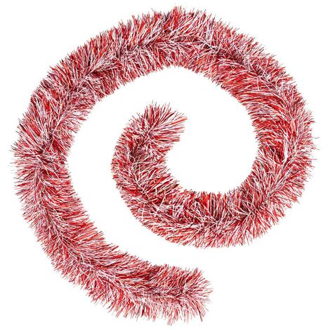 Ghirlanda di natale boa filo sottile rosso e bianco 150x8x2m - Atmosphera créateur d'intérieur