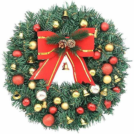Ghirlanda di Natale con palline colorate decorazione ghirlanda Decorazioni per la casa di Natale thsin