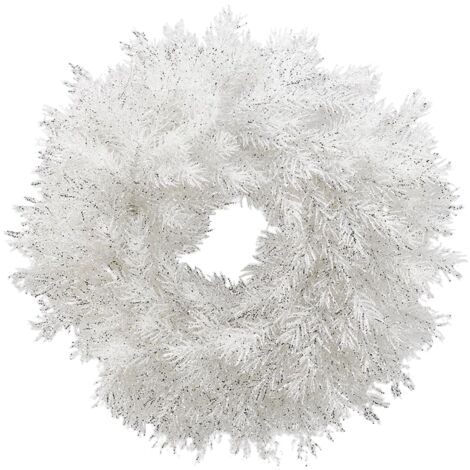 Ghirlanda di natale corona di Pino gelato Bianco decorazione natalizia Ø 40 cm
