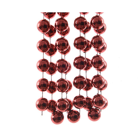 Ghirlanda di perle XXL in plastica lucida 270 x Ø 2 cm
