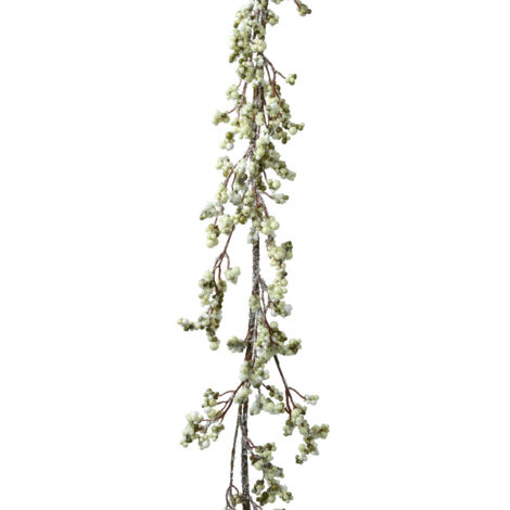 Ghirlanda di schiuma di ghiaccio verde h. 130cm