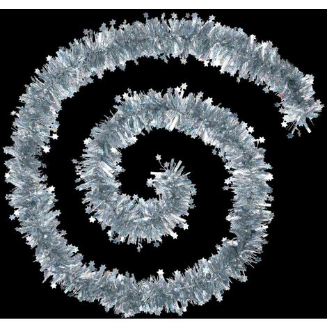 Ghirlanda di stelle laser 10cmx2m 6 pieghe argento - Feeric lights & christmas