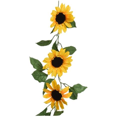 GHIRLANDA GIRASOLE 18X10XH150CM IN POLIESTERE.