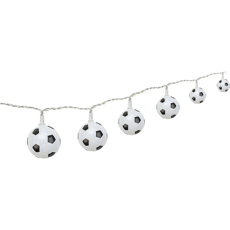 Image of Ghirlanda Led a forma di pallone da calcio 55606, ideale per l'ambientazione alle partite di calcio