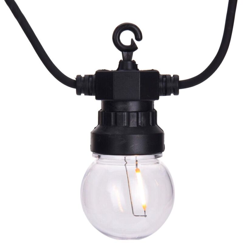 Image of Ghirlanda led per Esterni da 20 Lampadine Benicadell 12.5m Bianco Caldo 2700K