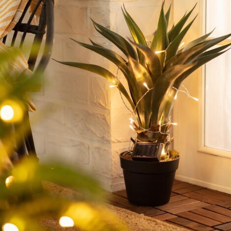 Ghirlanda LED Solare per Esterni Lilac 2m 3000K Bianco Caldo
