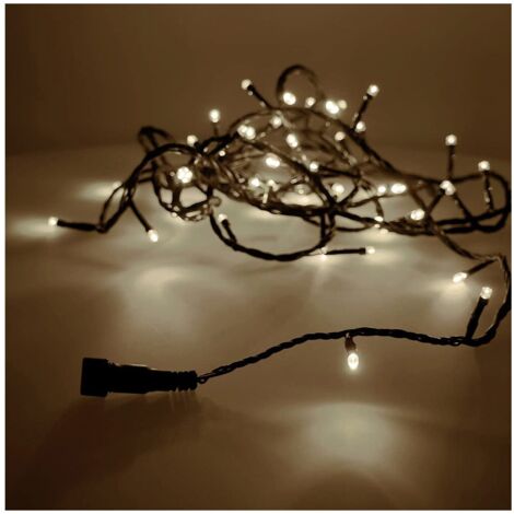 Ghirlanda luminosa facile da collegare 4 m 60 LED bianchi caldi (interni-esterni) EDM totale 1,08 W