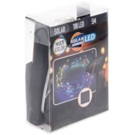 Ghirlanda mLED multicolore IP44 solare 5m BASICS