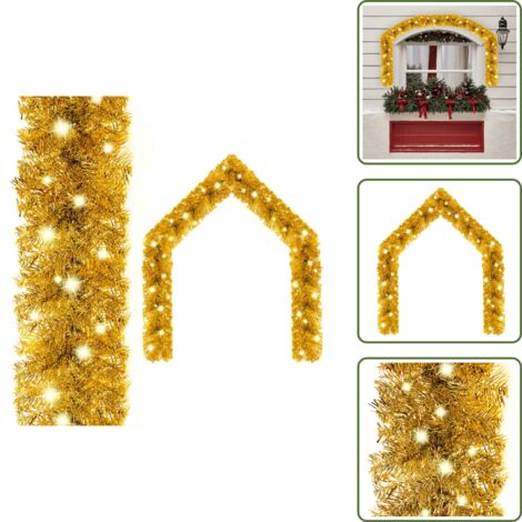 Ghirlanda natalizia 10 m - vidaXL Ghirlanda Natalizia con Luci a LED 10 m Oro -
