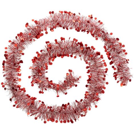 Ghirlanda natalizia 100x4x2m pastello rosso e bianco - Atmosphera créateur d'intérieur