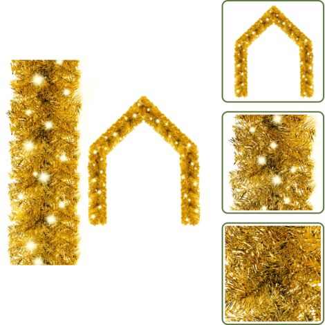 Ghirlanda natalizia 20 m - vidaXL Ghirlanda Natalizia con Luci a LED 20 m Oro -