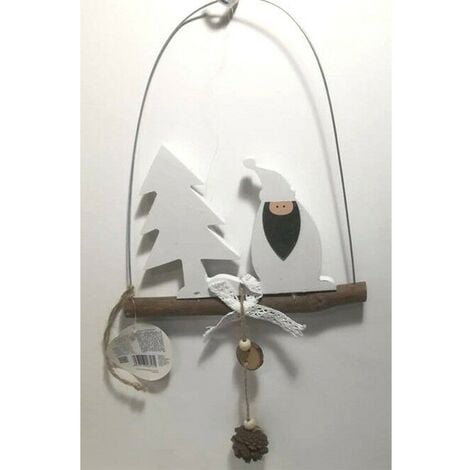 Ghirlanda per addobbi natalizi da porta babbo natale con corona decorazioni