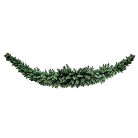 GHIRLANDA VERDE CON PIGNE H270CM