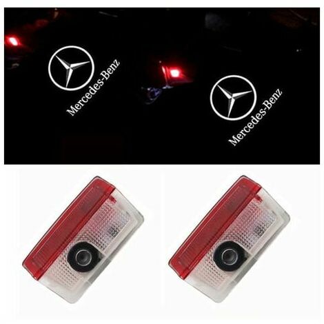 GHOST 2PCS Apply to Mercedes Benz E-Class C-Class GLS/GLC/GLB/GLA Barbos Welcome Lamp Decoding Door Projector Lamp