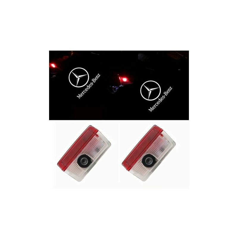 Dewdat - ghost 2PCS Apply to Mercedes Benz E-Class C-Class gls/glc/glb/gla Barbos Welcome Lamp Decoding Door Projector Lamp