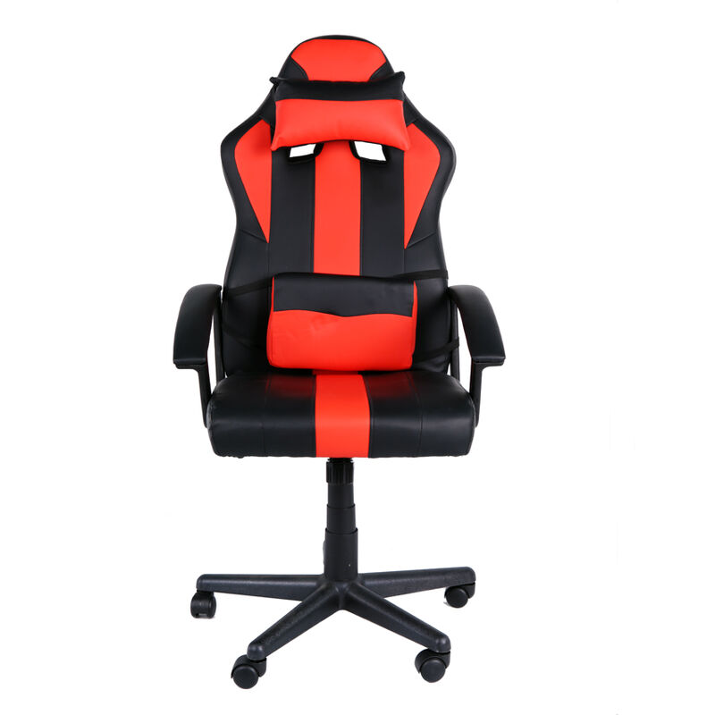 Beneffito - ghost - Chaise de bureau gamer à roulettes - Réglable en hauteur 114 à 123 cm - Ergonomique, moderne et confortable - Coussin appuie-tête