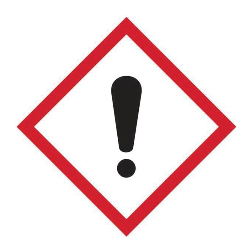 Sitesafe - ghs Irritant Symbol - Self Adhesive Vinyl (50 x 50mm), Pack of 10