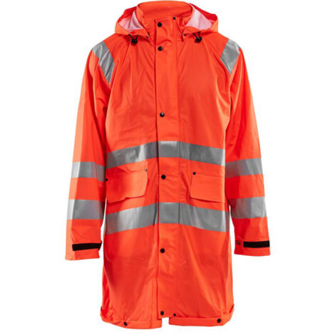 Giacca antipioggia ad alta visibilità livello 1 4324 - Arancione fluorescente 4XL