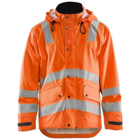 Giacca antipioggia alta visibilità Livello 2 4302 - Arancione fluorescente XXL