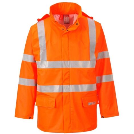 Giacca antipioggia HiVis FR Sealtex Arancione L