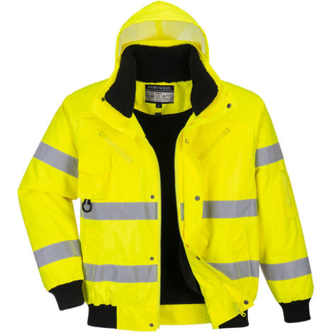 Giacca bomber HiVis 3 in 1 gialla M