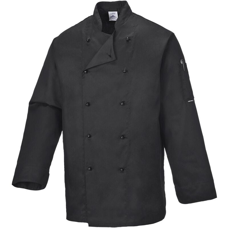 Image of Giacca Nera Da Chef Modello Somerset Nero s