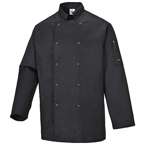 Giacca da cuoco Portwest Suffolk Nero L