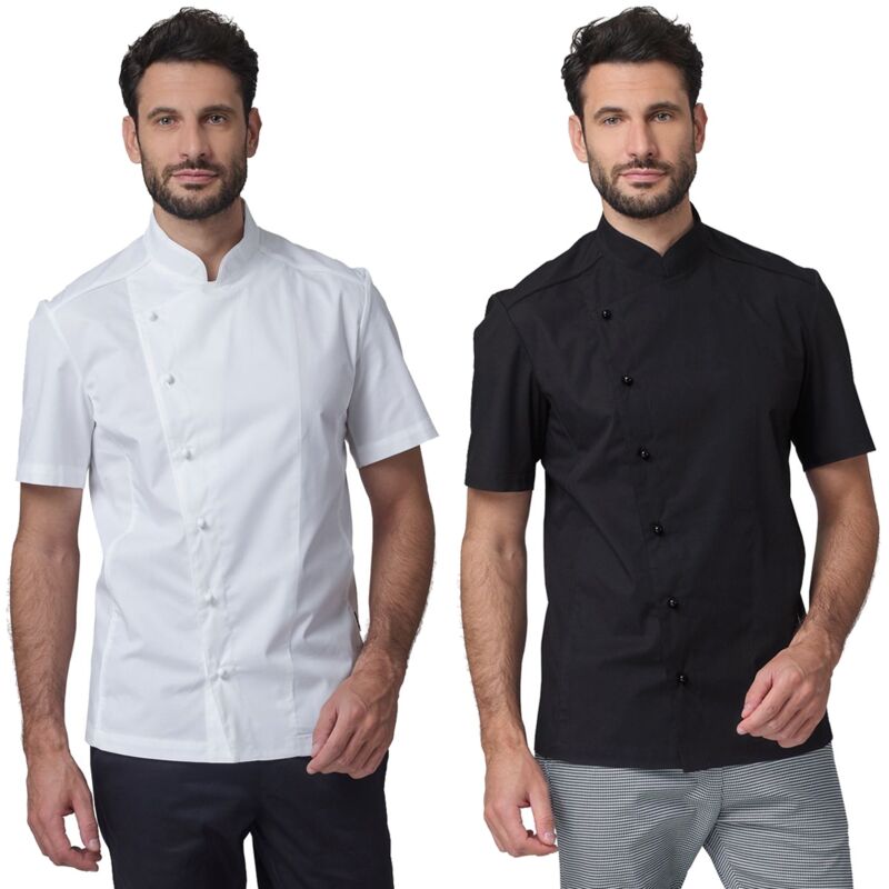Veste de chef à manches courtes Siggi Nick - xxl - Noir