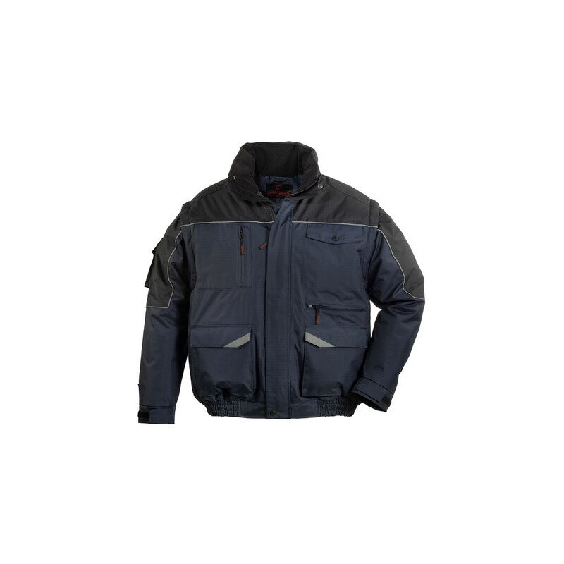 Image of Giacca multitasche Coverguard ripstop 2 in 1 blu/nero taglia s
