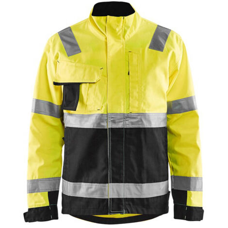 Giacca da lavoro ad alta visibilità 4064 - Giallo fluorescente/Nero M