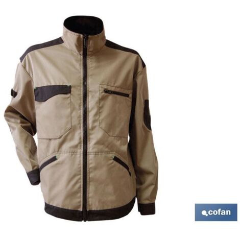 Giacca da lavoro Benz 280 g/m Beige-Nera T-XS