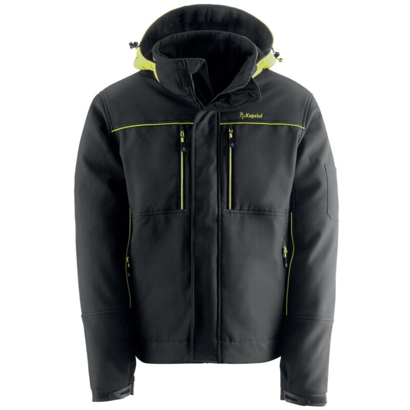 Image of Giacca da lavoro imbottita Kapriol Dynamic softshell - xxl - Nero