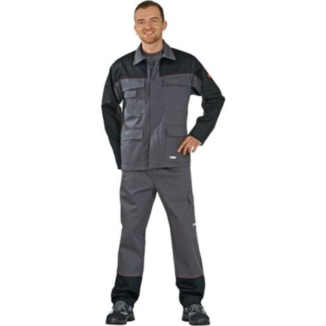 Giacca da lavoro con protezione da saldatore Weld Shield, taglia 46, grigia/nera