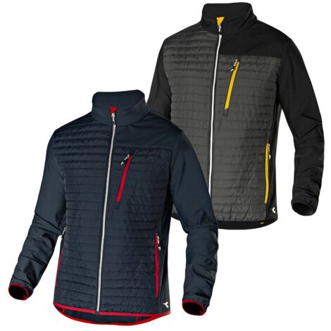 Giacca da lavoro Diadora Utility Hybrid Sweat-Jacket Color Block - L - Nero