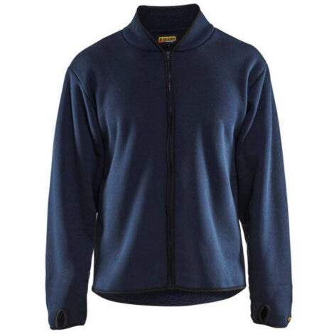 Giacca da lavoro foderata in pelliccia sintetica 4770 - Blu navy L