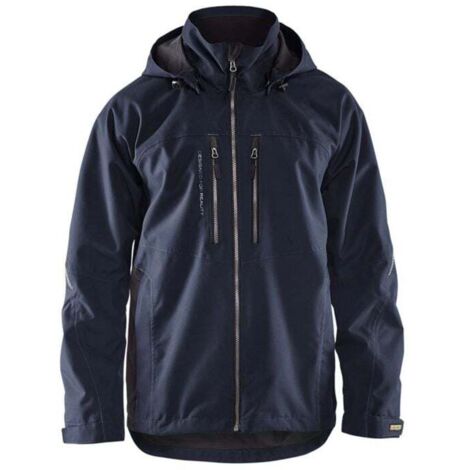 Giacca da lavoro foderata tecnica 4890 - Blu scuro/Nero 4XL