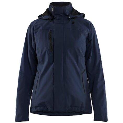 Giacca da lavoro hardshell elasticizzata foderata donna 4408 - Blu scuro/Nero XL