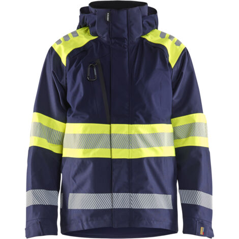 Giacca da lavoro in hard shell ad alta visibilità 4420 - Navy/Giallo 4XL