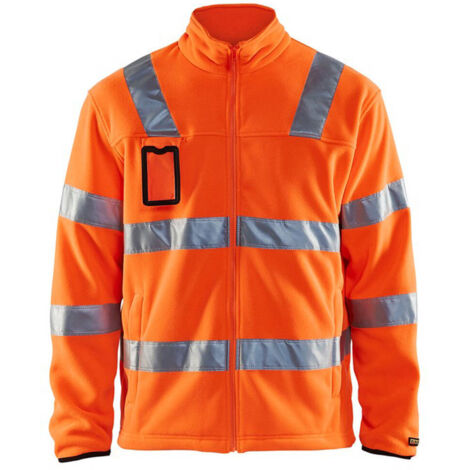 Giacca da lavoro in pile ad alta visibilità 4833 - Arancione fluorescente L