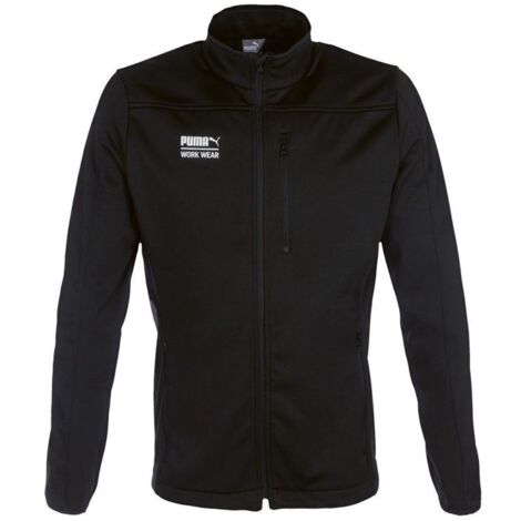 Giacca da lavoro in softshell antivento idrorepellente Puma Work Wear Nero XXL