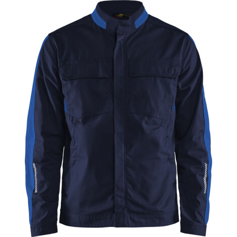 Giacca da lavoro industriale stretch 2D 4444 - Blu navy/Blu reale XXL