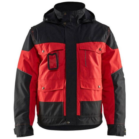 Giacca da lavoro invernale 4886 - Rosso/Nero M