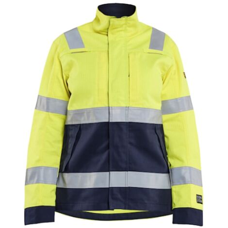 Giacca da lavoro multinorme donna 4091 - Giallo/Blu navy M