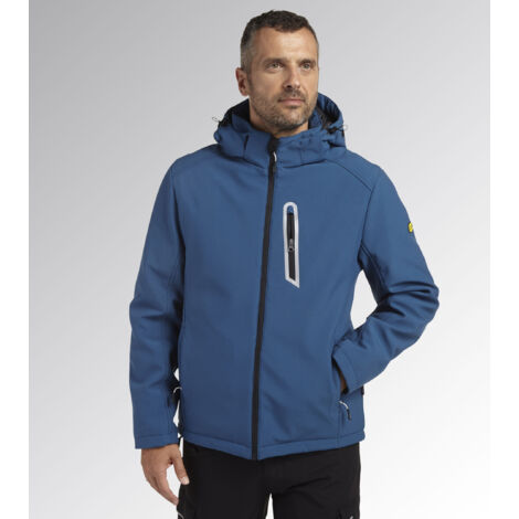 Giacca da lavoro softshell imbottita SAIL - Blu S