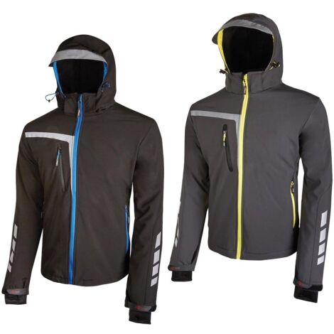 Giacca Da Lavoro Softshell U Power Quick Nera Nero M