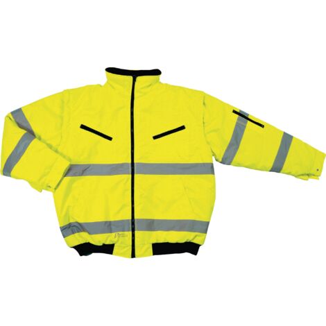 Giacca da pilota ad alta visibilità, taglia XL, gialla